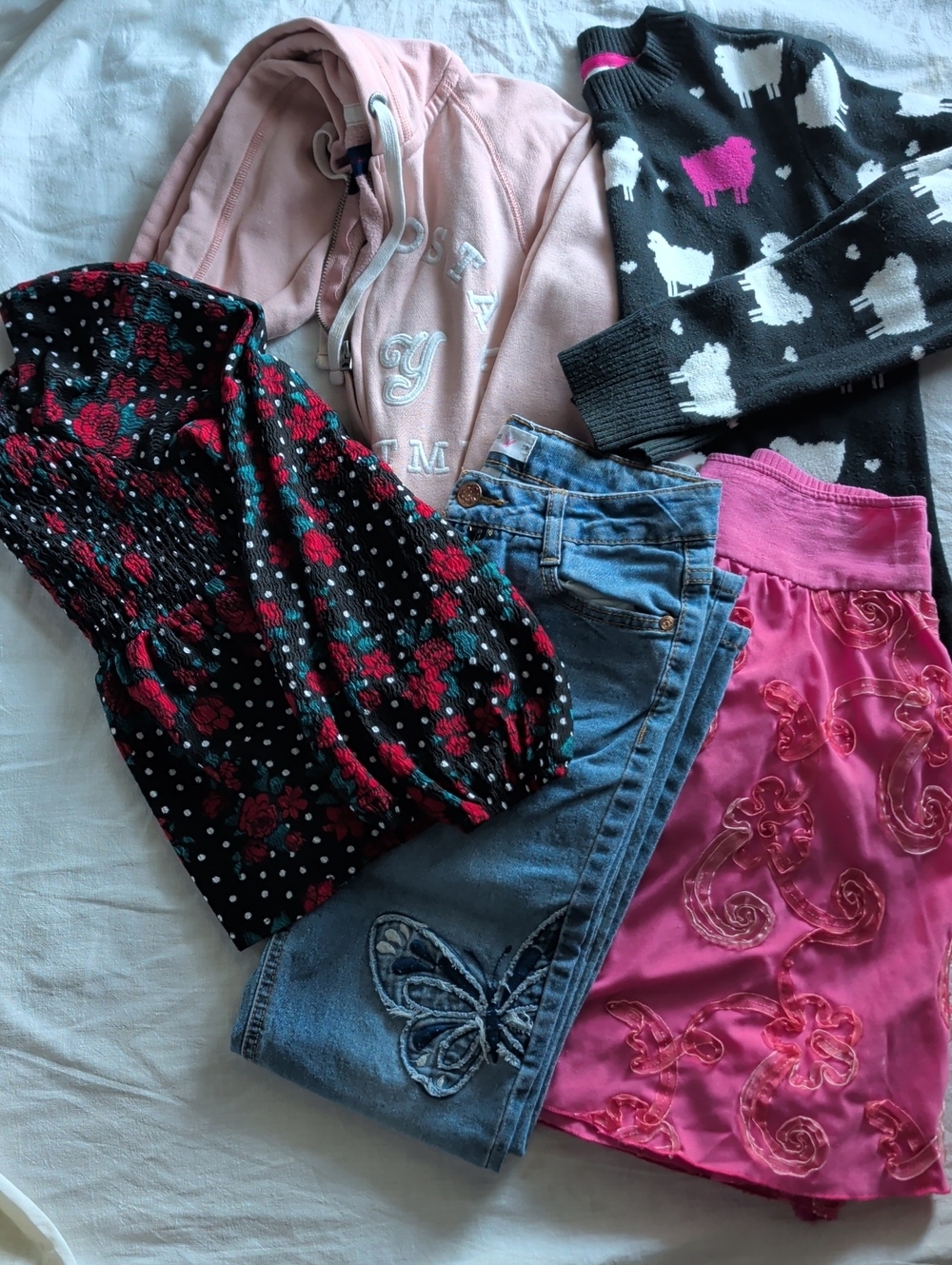 Bundle Charter Club Soft Pink, Hoodie, Sweater, Tops & Jeans Girls Wear 10-12